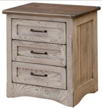 CVW Farmstead 3 Drawer Nightstand