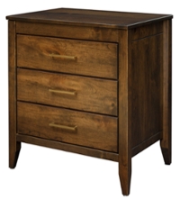 CVW Manhattan Nightstand with Locking Slideout Top