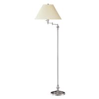 Cal Lighting Swing Arm Floor Lamp in Silver