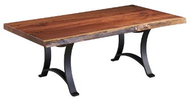 Ebony Walnut Live Edge Coffee Table