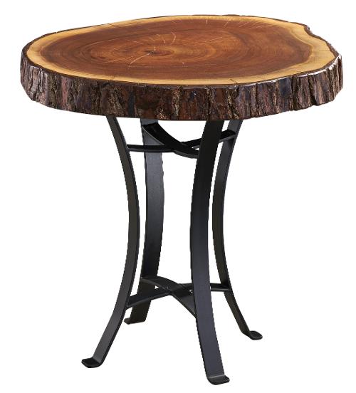 Ebony Walnut Round End Table