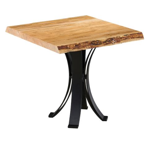 Ebony Wormy Maple End Table