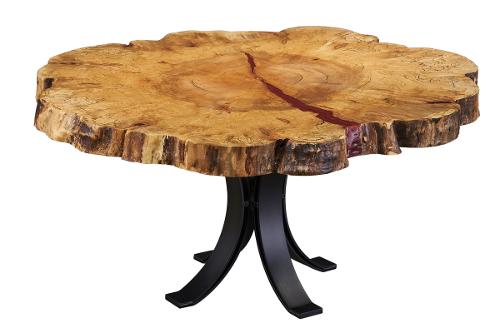 Ebony Spalted Maple Live Edge Coffee Table