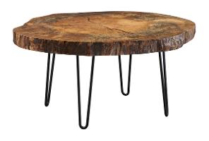 Ebony Spalted Sycamore Hairpin Coffee Table