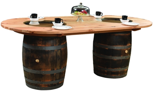 Fighting Creek Double Barrel Counter Table