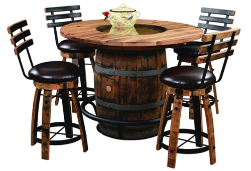 Fighting Creek Plain Barrel Table