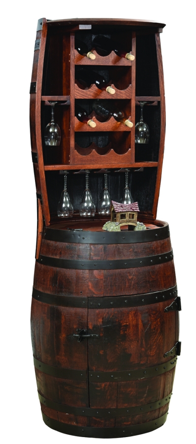 Fighting Creek 12 Bottle Barrel Hutch