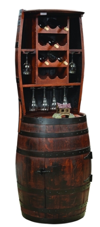 Fighting Creek 12 Bottle Barrel Hutch