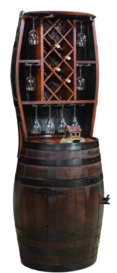 Fighting Creek 7 Bottle Barrel Hutch