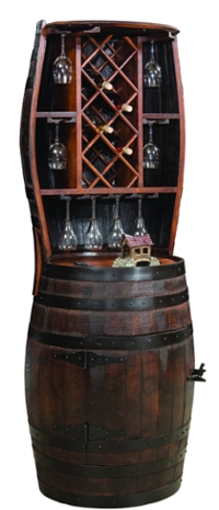 Fighting Creek 7 Bottle Barrel Hutch