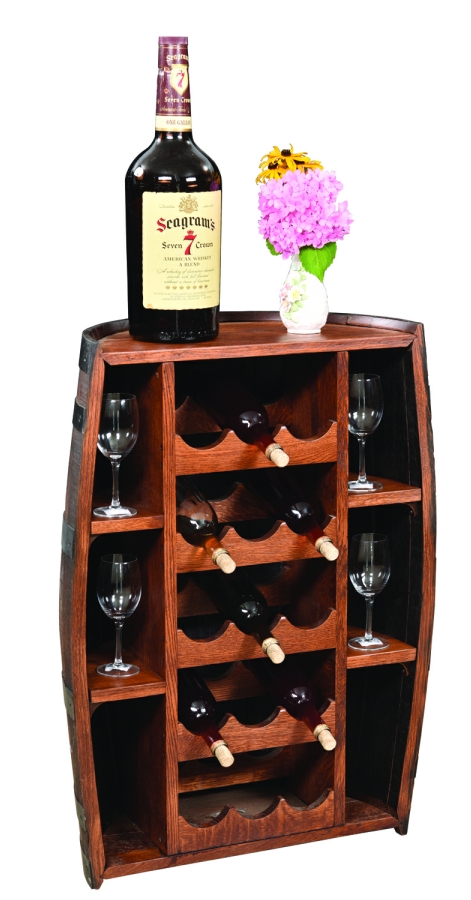 Fighting Creek Half Barrel Bottle Holder
