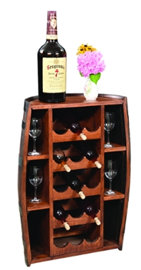 Fighting Creek Half Barrel Bottle Holder