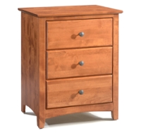 Archbold Shaker Wide 3 Drawer Nightstand