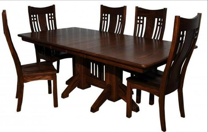 Byler’s Shaker Double Pedestal Table