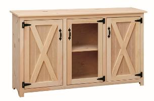 Riehl's Pine Farmhouse 3 Door TV Stand