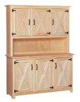 Riehl's Pine Barn Door Hutch