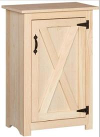 Riehl's Pine Barn Door Nightstand