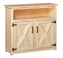 Riehl's Pine Barn Door Hunter Cabinet