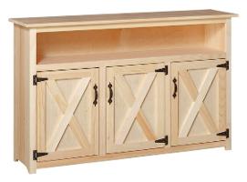Riehl's Pine Barn Door Hunter Cabinet