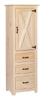 Riehl's Pine Barn Door Linen Cabinet