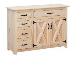 Riehl's Pine Barn Door Kitchen Helper