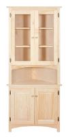 Riehl's Pine Glass Door Corner Hutch