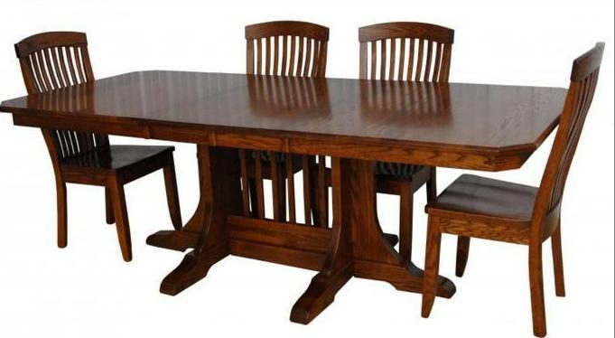 Byler’s Mission Double Pedestal Table