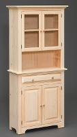 Noble Road Colonial Hutch with Glass Doors