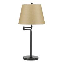 Cal Dark Bronze Swing Arm Table Lamp