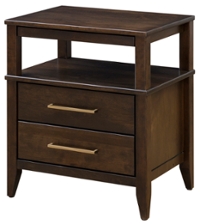 CVW Manhattan Nightstand with Pull Out Tray