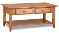 Archbold Shaker Coffee Table with Shelf