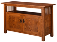 Elm Crest Mission 2 Door Entertainment Center
