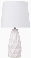 White Faceted Lamp