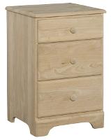 Whitewood Jamestown 3 Drawer Nightstand