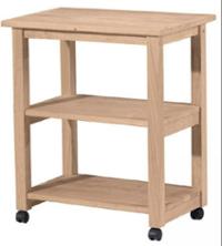 Whitewood Microwave Cart