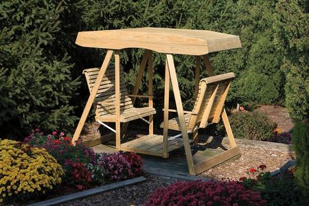 Double Lawn Swing