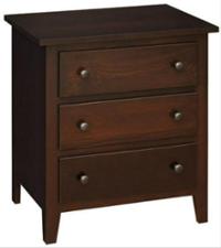 Eden Vintage 3 Drawer Nightstand