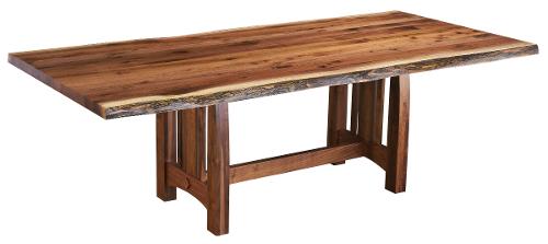 Ebony Walnut Live Edge Boulder Creek Table