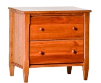 Woodforms Shaker 2 Drawer Cherry Nightstand