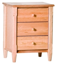 Woodforms Shaker 3 Drawer Nightstand