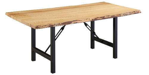 Ebony Wormy Maple Live Edge Teton Dining Table