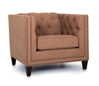 Smith Brothers Tufted Cube Chair